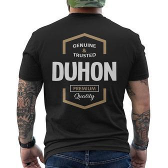 Duhon Name Gift Duhon Quality Mens Back Print T-shirt - Seseable