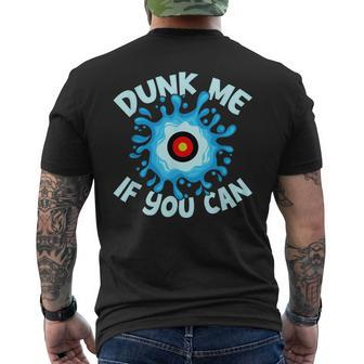 Dunk Me If You Can Dunk Tank Mens Back Print T-shirt | Mazezy