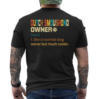 Dutch Smoushond Lover For Dutch Smoushond Owner Men's T-shirt Back Print | Mazezy