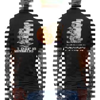 The Dynamic Duo Cookies And Milk Cute Friends Graphic Men's T-shirt Back Print | Mazezy