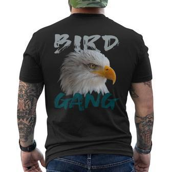 Eagle Bird Gang Funny Philadelphia Football Gifts Football Funny Gifts Mens Back Print T-shirt | Mazezy