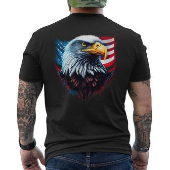 Eagle Of Freedom Merica Patriotic Usa Flag 4Th Of July 2023 Mens Back Print T-shirt | Mazezy CA
