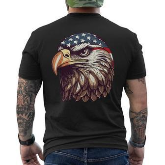 Eagle Of Freedom Merica Patriotic Usa Flag 4Th Of July 2023 Mens Back Print T-shirt | Mazezy UK