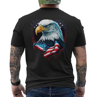 Eagle Of Freedom Merica Patriotic Usa Flag 4Th Of July 2023 Mens Back Print T-shirt | Mazezy AU