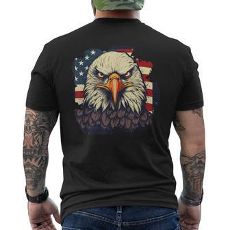 Eagle Of Freedom Merica Patriotic Usa Flag 4Th Of July 2023 Mens Back Print T-shirt | Mazezy