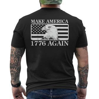 Eagles Make America 1776 Again Men's T-shirt Back Print | Mazezy