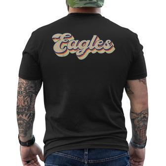 Eagles Name Retro Vintage Apparel Gift Eagles Lover Mens Back Print T-shirt - Thegiftio UK