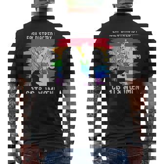 Easily Distracted By Cats And Women Lesbin Pride - Easily Distracted By Cats And Women Lesbin Pride Mens Back Print T-shirt - Monsterry