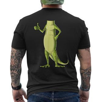 Easy Gecko Costume Gecko Body Headless Gecko Costume Men's T-shirt Back Print | Mazezy
