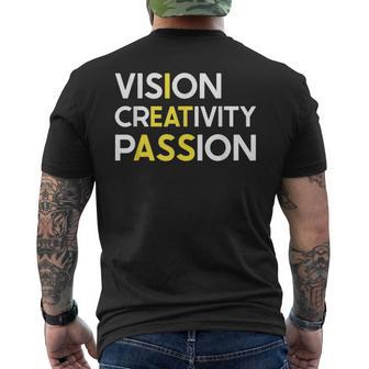 I Eat Ass Vision Creativity Passion Secret Message Men's T-shirt Back Print | Mazezy