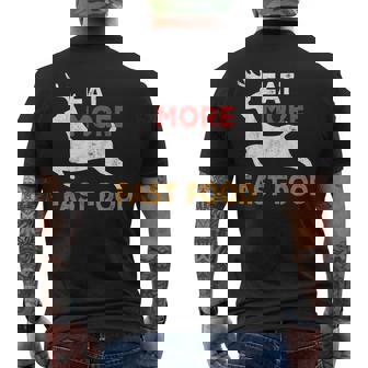 Eat More Fast Food Hunting Funny Hunting Hunter Mens Back Print T-shirt - Thegiftio UK
