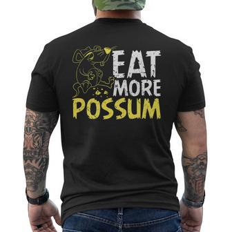 Eat More Possum Funny Trailer Park Redneck Hillbilly Mens Back Print T-shirt | Mazezy DE