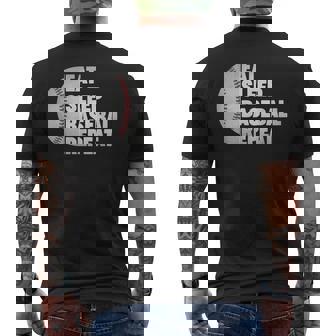 Eat Sleep Baseball Repeat Baseball Player Funny Baseball Baseball Funny Gifts Mens Back Print T-shirt | Mazezy