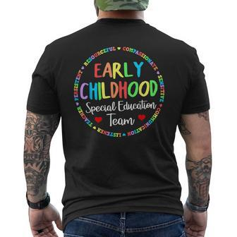 Ecse Early Childhood Education Special Education Daycare Men's T-shirt Back Print | Mazezy