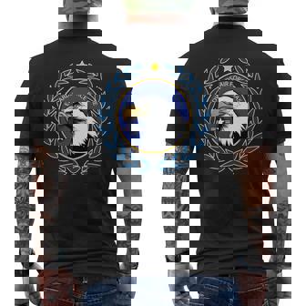 Edwards Air Force Base Eagle Roundel Men's Back Print T-shirt | Mazezy