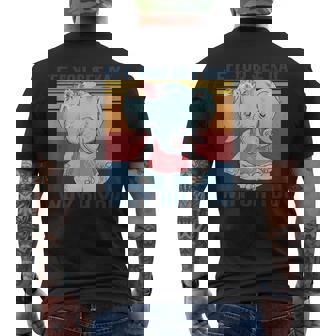 Eff You See Kay Why Oh You Elephant Yoga Vintage Men's Back Print T-shirt | Mazezy
