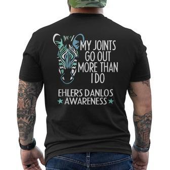 Ehlers Danlos Syndrome My Joints Go Out Eds Awareness Men's T-shirt Back Print - Thegiftio UK