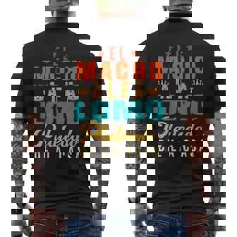 El Macho Lomo Plateado De La Casa Papa Dia Del Padre Mens Back Print T-shirt - Seseable