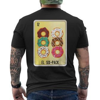 El Six-Pack Mexican Slang Chicano Bingo Cards Men's T-shirt Back Print - Monsterry AU