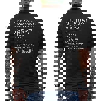Electrician Grandpa Definition Funny Electricians Mens Back Print T-shirt - Thegiftio UK