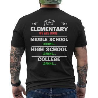 Elementary Graduation We Are Done Class 2023 5Th 6Th Grade Mens Back Print T-shirt | Mazezy