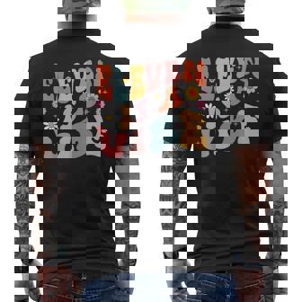 Eleven Is A Vibe 11Th Birthday 11 Years Old Retro Groovy Mens Back Print T-shirt | Mazezy