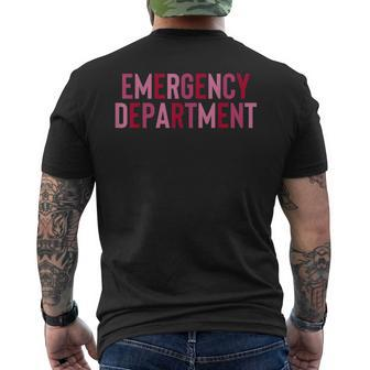 Emergency Department Emergency Room Healthcare Nursing Mens Back Print T-shirt - Monsterry AU