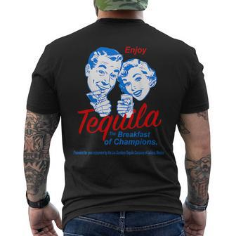 Enjoys Tequila The Breakfasts Of Championss Mens Back Print T-shirt - Seseable