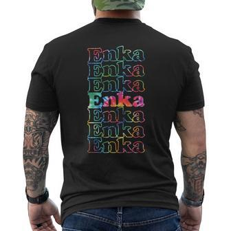 Enka Music Tie Dye Men's T-shirt Back Print | Mazezy