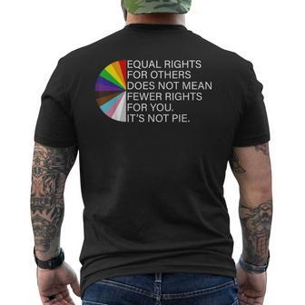 Equal Rights For Others Does Not Mean Lgbt Support Pride  Mens Back Print T-shirt