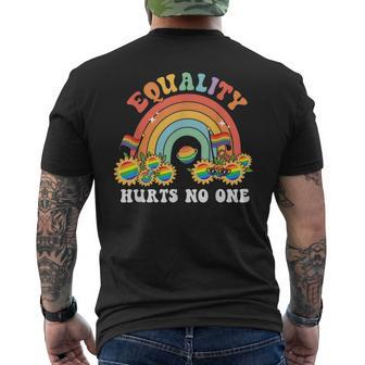 Equality Hurts No One Lgbt Pride T  Gay Pride T   Mens Back Print T-shirt