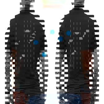 Equalizer Dubstep Minimal Techno Graphic Men's T-shirt Back Print | Mazezy