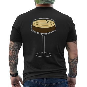 Espresso Martini Minimalist Elegance Apparel Men's T-shirt Back Print