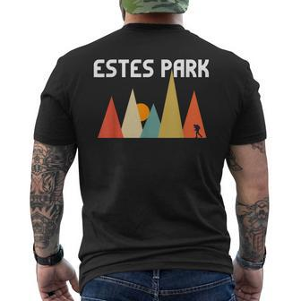 Estes Park Colorado Retro Vintage T Men's T-shirt Back Print | Mazezy