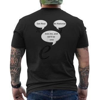 Euler's Identity Math Equation Men's T-shirt Back Print | Mazezy