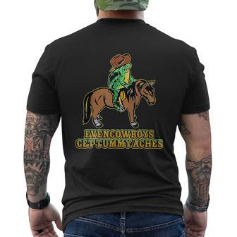 Even Cowboys Get Tummy Ache Cowboys Tummy Ache Survivor Men's T-shirt Back Print - Seseable