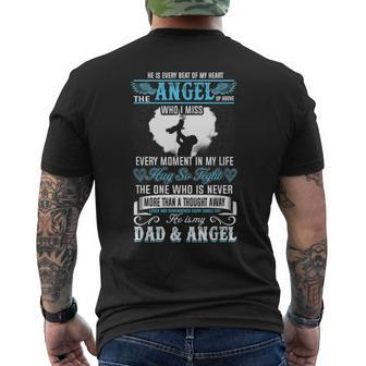 He Is Every Beat Of My Heart The Angel Up Above Men's Back Print T-shirt | Mazezy