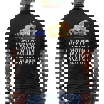 Every Now & Then I Fall Apart Gyro Greek Funny Food Mens Back Print T-shirt - Thegiftio