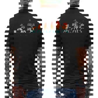 Evolution Grilling Funny Bbq Retro Grill Barbecue Mens Back Print T-shirt - Seseable