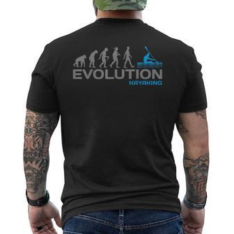 Evolution Kayaking Kayak Paddling Water Sports Men's T-shirt Back Print | Mazezy