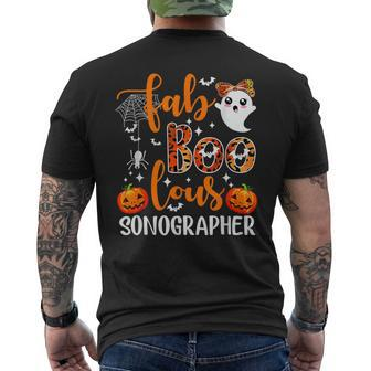Faboolous Sonographer Sonography Ultrasound Technician Men's T-shirt Back Print - Monsterry DE