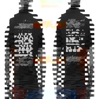 Fall For A Great Book Librarian Library Book Mens Back Print T-shirt | Mazezy