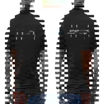False Killer Whale Heartbeat Whale Lovers Men's T-shirt Back Print | Mazezy