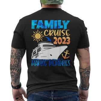 Family Cruise 2023 Making Memories Trip Men's T-shirt Back Print - Monsterry CA