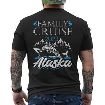 Family Cruise Alaska 2023 Matching Family Vacation Souvenir Mens Back Print T-shirt - Seseable