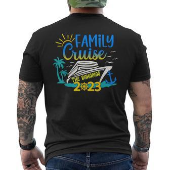 Family Cruise The Bahamas 2023 Summer Matching Vacation Men's T-shirt Back Print - Monsterry