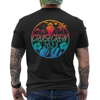 Family Cruise Crew 2023 Family Matching Group Squad Quote Mens Back Print T-shirt - Seseable