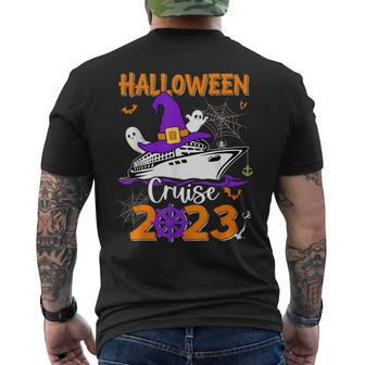 Family Halloween Cruise 2023 Witches Ghost Trip Matching Men's T-shirt Back Print - Seseable
