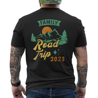 Family Road Trip 2023 Camping Crew Vacation Holiday Trip Camping Funny Gifts Mens Back Print T-shirt | Mazezy UK