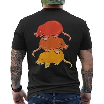 Family Star Nosed Mole Men's T-shirt Back Print | Mazezy